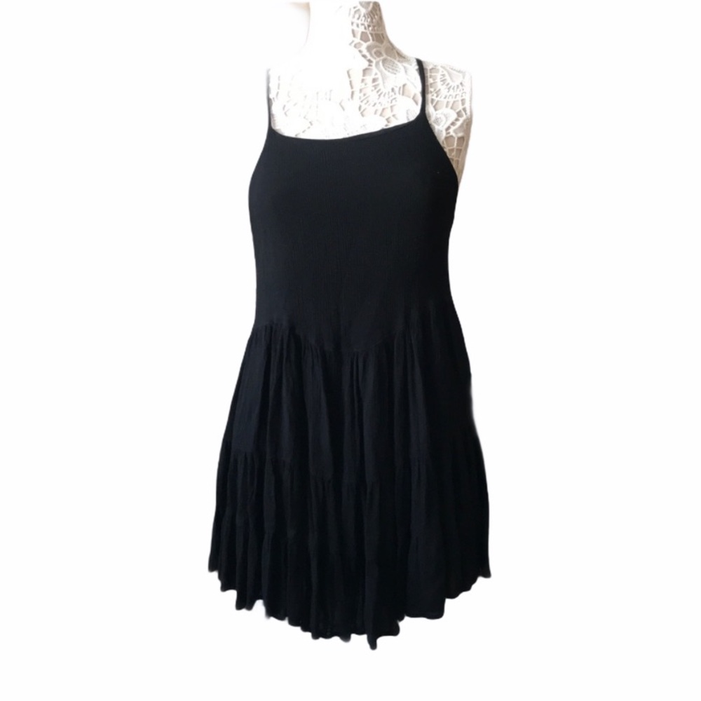 Poof! Black beach dress sz M